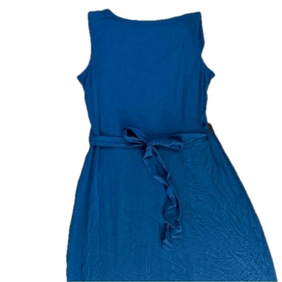 Kelly By Clinton Kelly Turquoise Blue Maxi Dress Size XS Tie Back Adjustable NEW - Picture 5 of 9